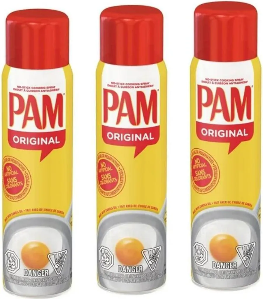 3 x PAM Original Cooking Spray (170g each) | Fat-free non-stick spray for frying, baking & grilling | Calorie-free +Heartforcards shipping protection