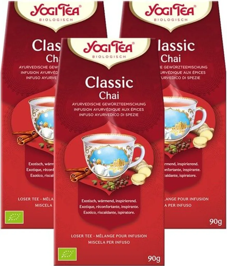 3 xYOGI TEA Classic Chai | 3 x 90g loose 270g