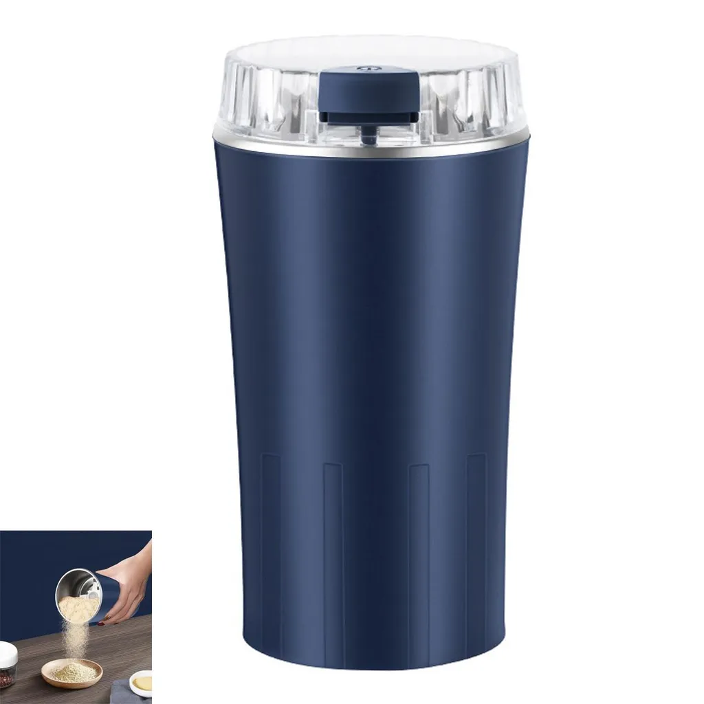 Welikera 300W Electric Coffee Grinder, 8 Stainless Steel Blades Spice Grinder, 250ml, Quiet Fast Grinding, for Beans, Nuts & Herbs, Black