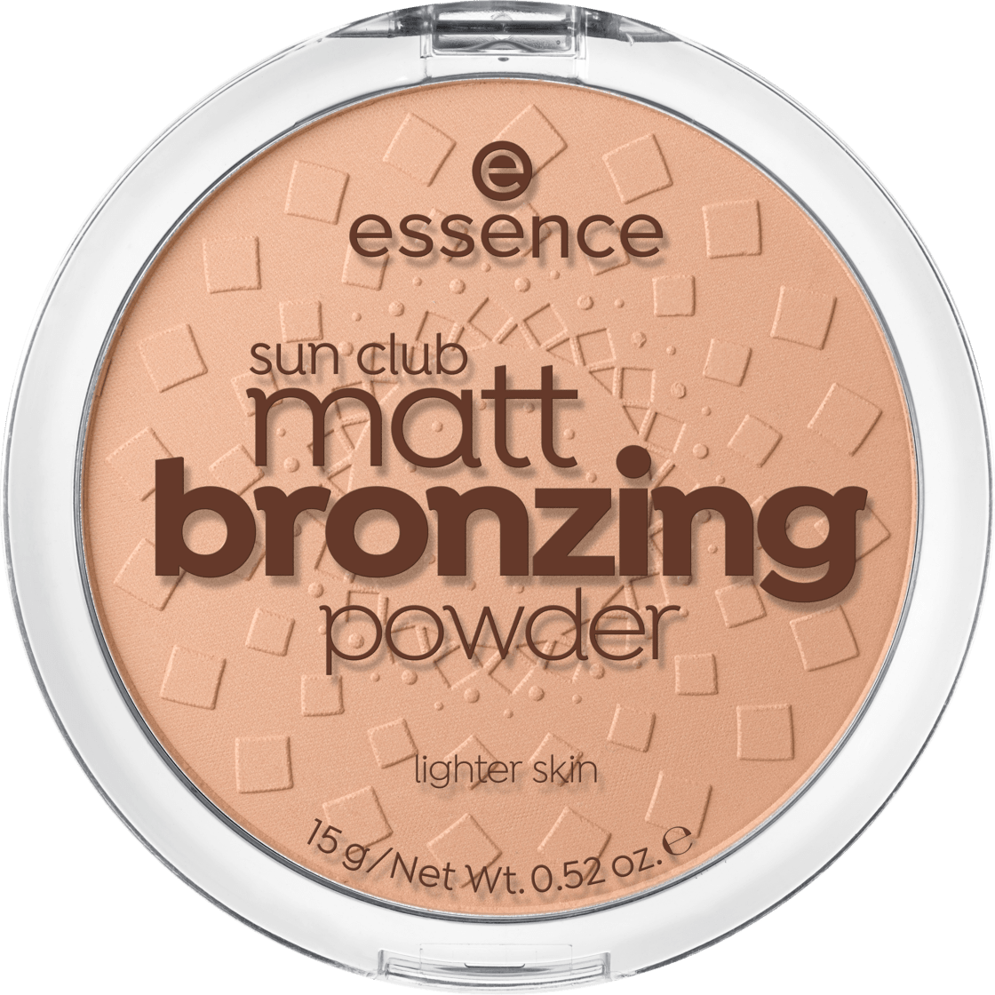 essence cosmetics Bronzer Sun Club Matt Bronzing Powder Lighter Skin Natural 01, 15 G