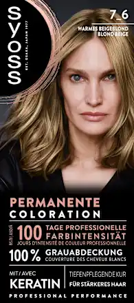 Syoss Hair color 7_6 Warm beige blonde, 1 pc.