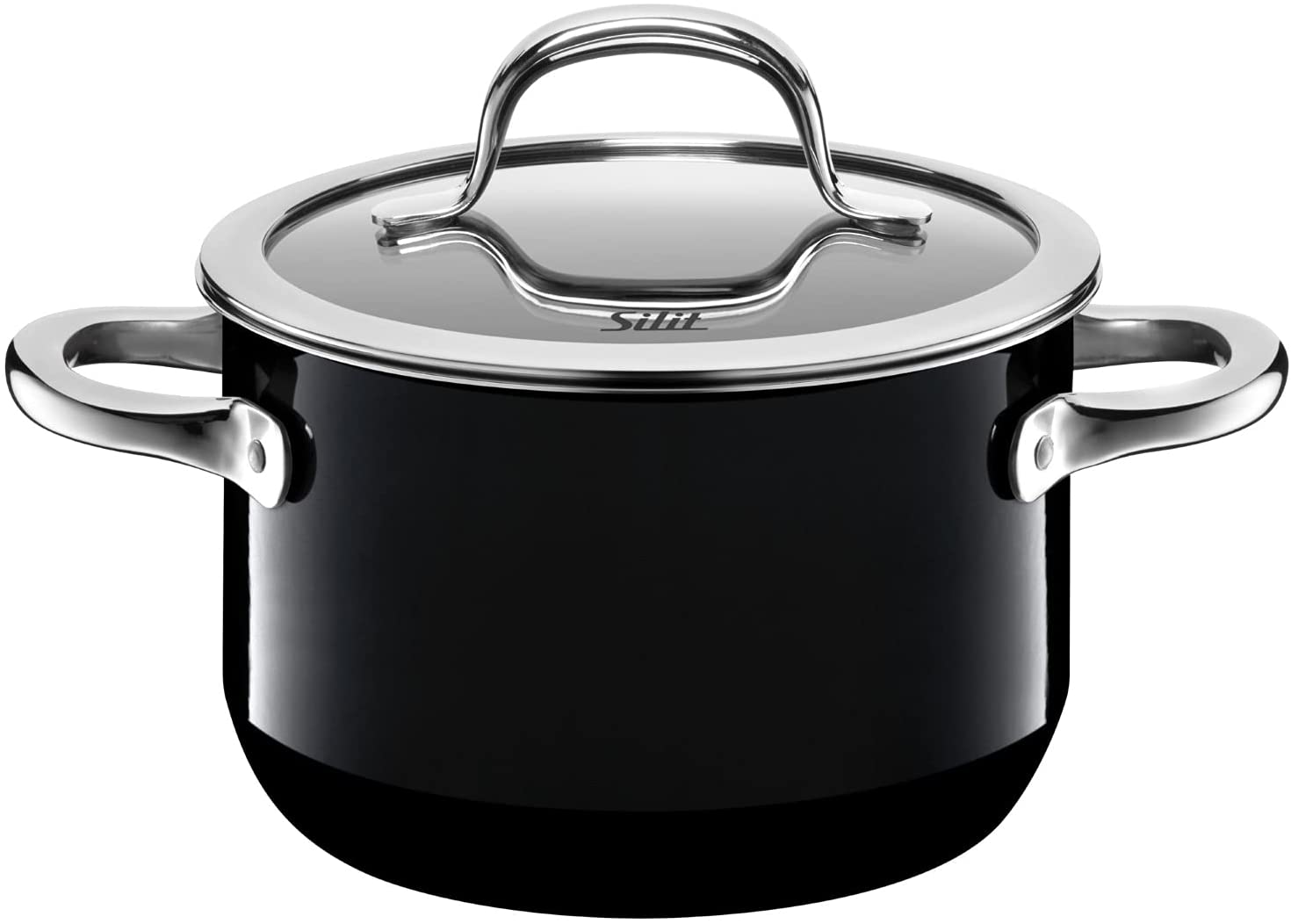 316245011 Silit Stewing Pot Diameter 16 CM, Passion Black