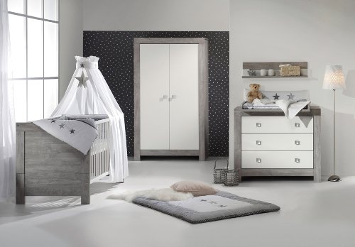 Schardt Nordic 05 790 22 00 Changing Table with Changing Unit Driftwood / White