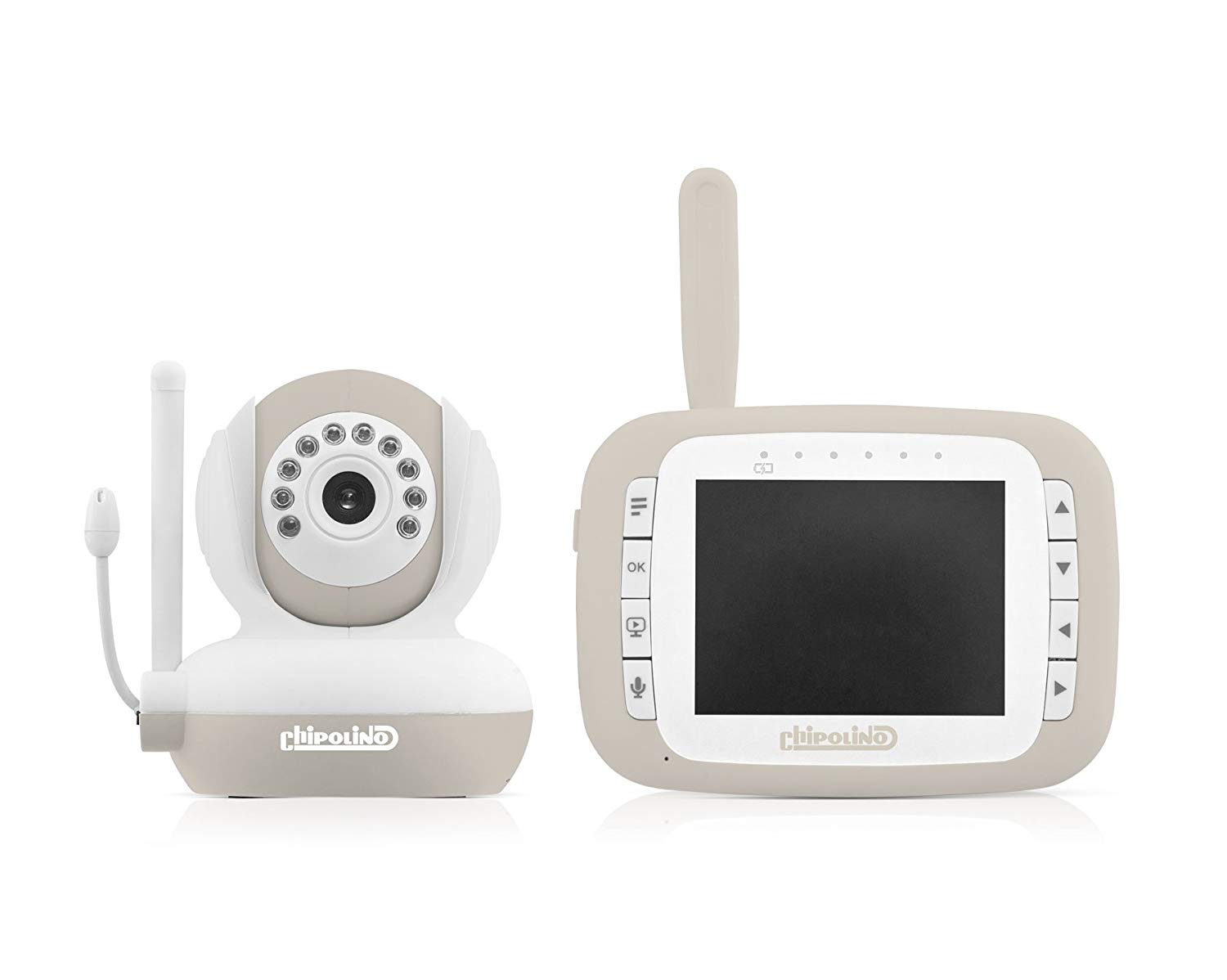CHIPOLINO Chip VIBEFV1 42VA Video Baby Monitor Visio, Vanilla