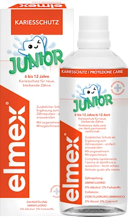 Elmex Mouthwash caries protection junior, 6-12 years, 400 ml