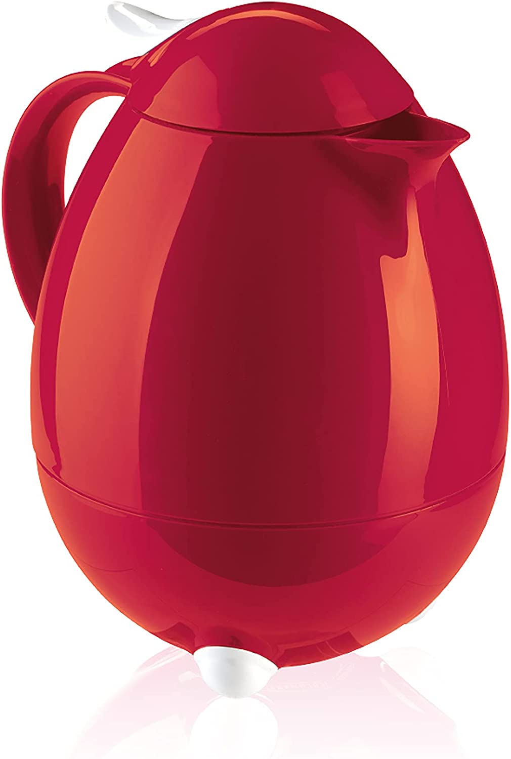 Leifheit Columbus 2000 Thermal Insulated Vacuum Jug Plastic Dark Red 1 Litre