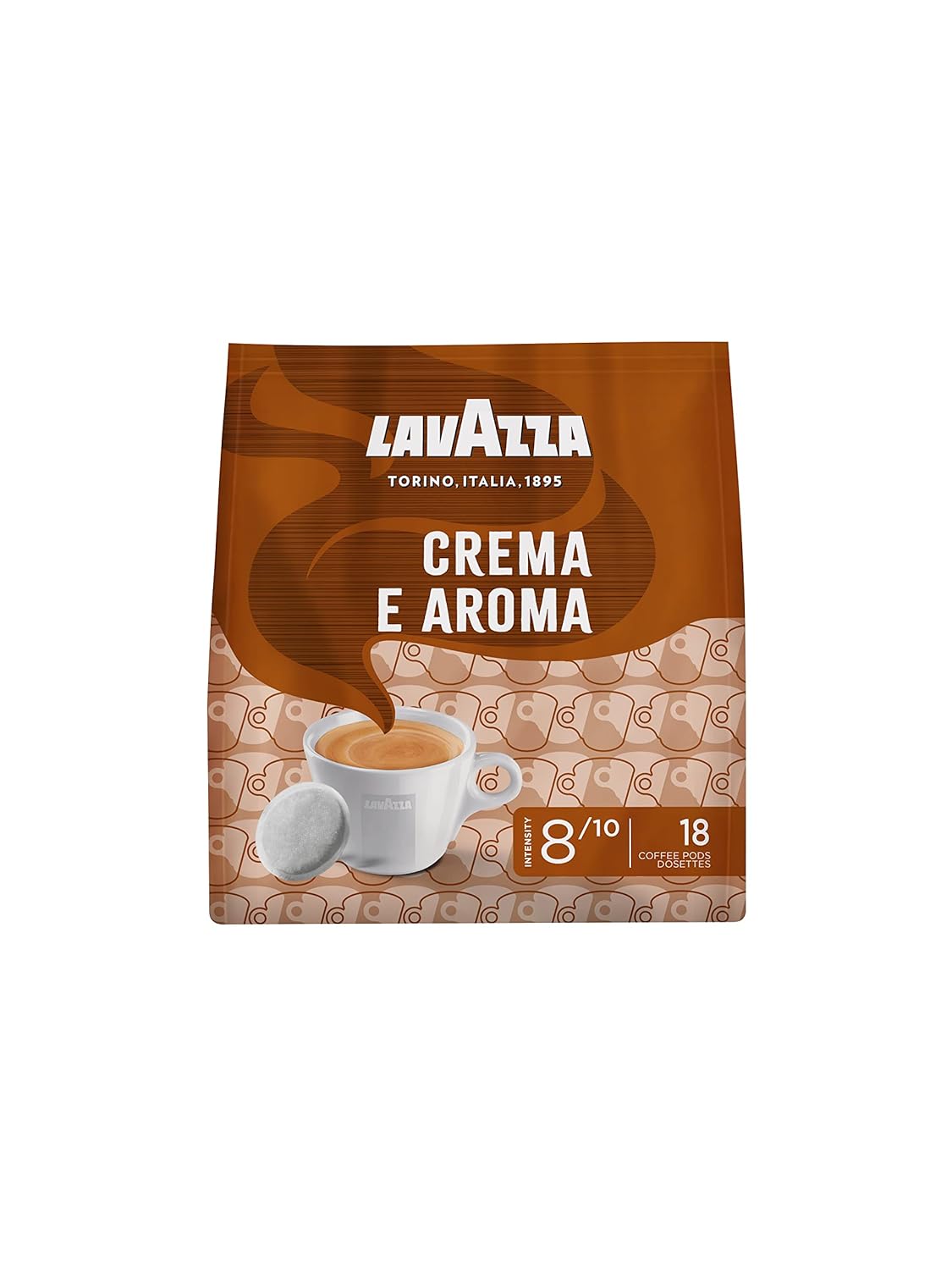 Lavazza Crema e Flavor, Creamy and Aromatic Flavor, Medium Roast, 180 Pads