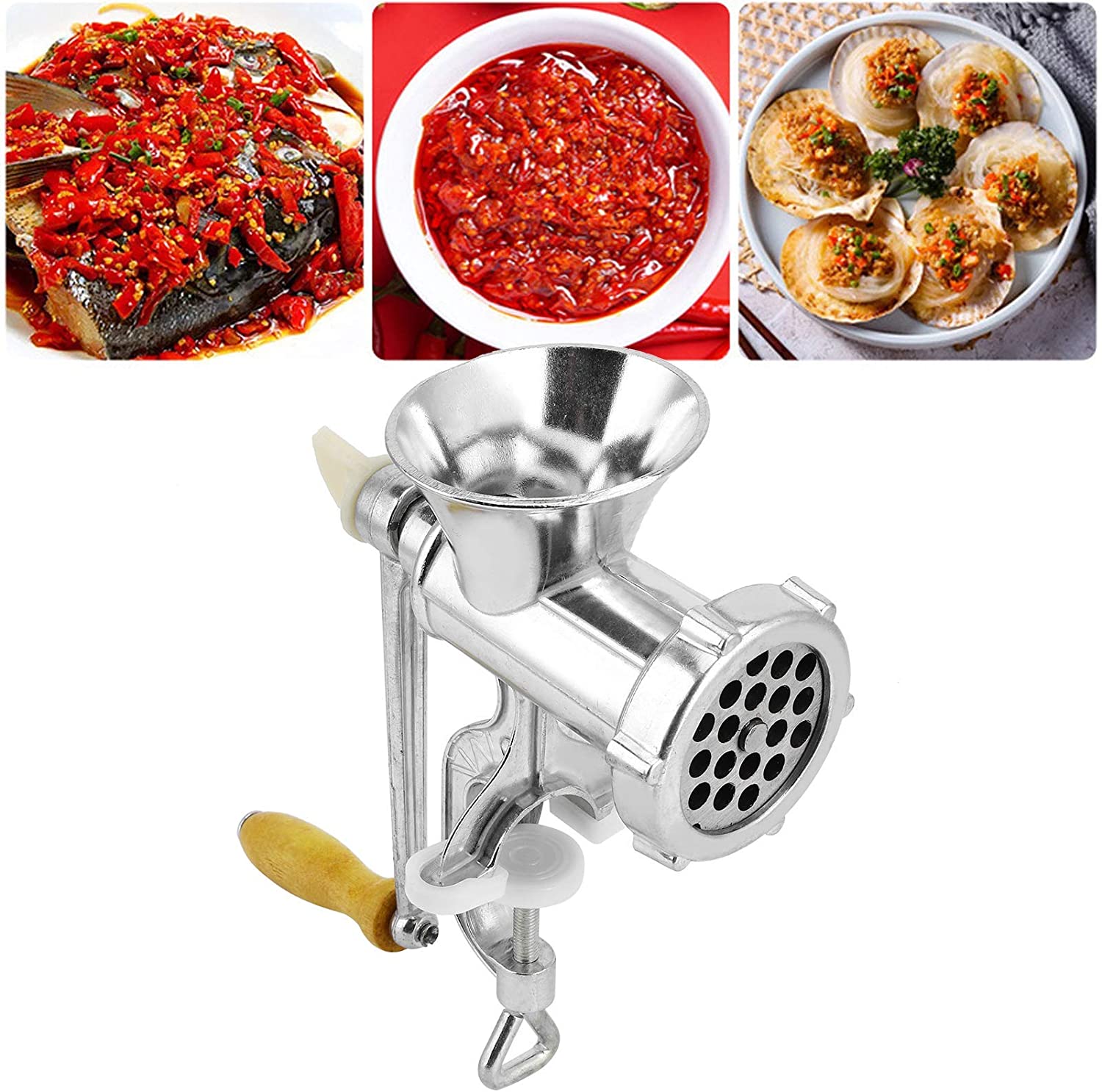 FOTABPYTI Meat Grinder Multifunctional Hand Operated for Restaurant Home