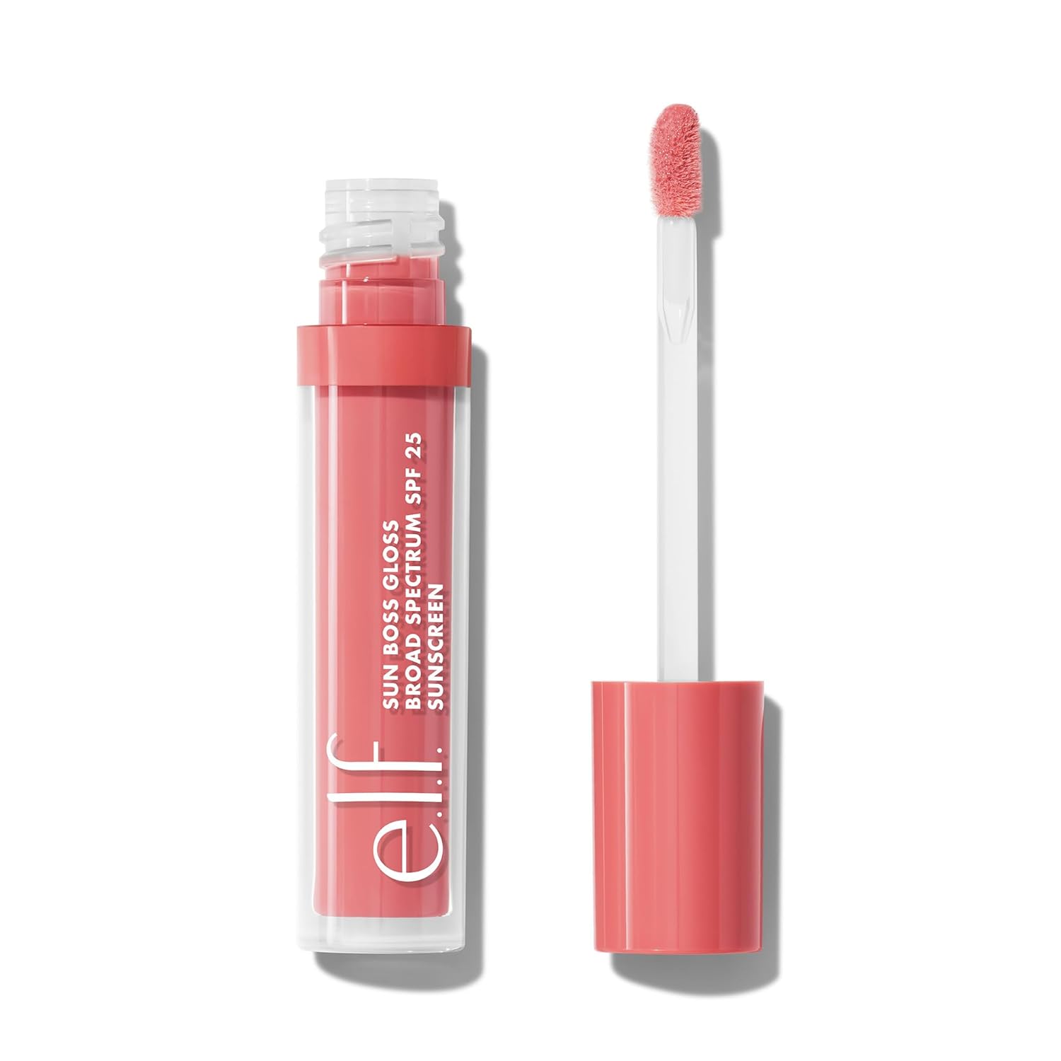 e.l.f. eleven. Sun Boss Gloss SPF 25, Pigmented Lip Gloss for a High Gloss Finish, Moisturizing & Nourishing Formula, Vegan & Cruelty Free, Blush Much?