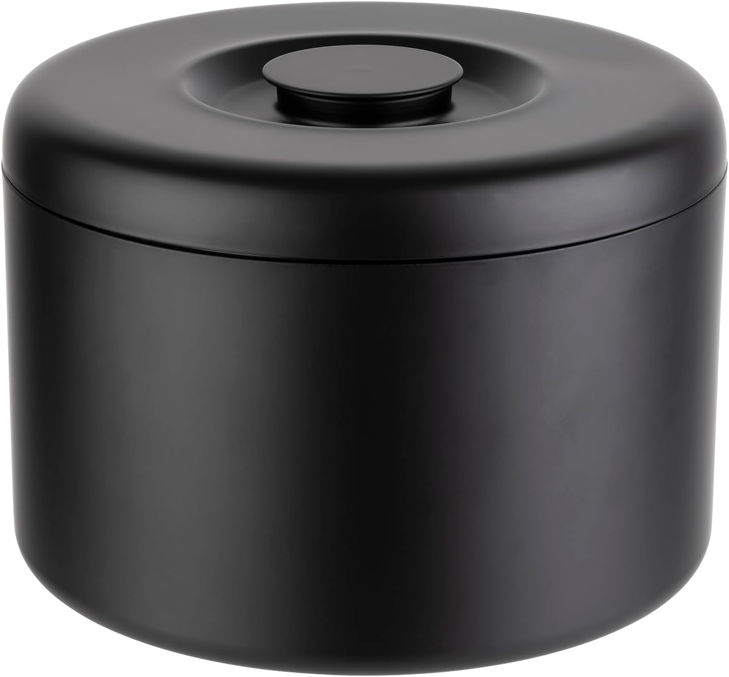 Large ice cube tray with 6 liter capacity, ice bucket/ice box, aluminum, 27 cm x 27 cm x 20 cm, not dishwasher safe, black