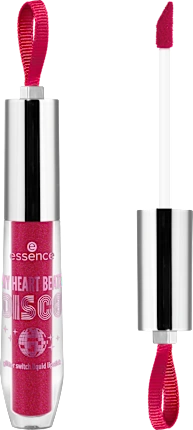 essence Lipstick My Heart Beats Disco Glitter Switch Liquid 01 Ready, Set, Disco, 2.76 ml