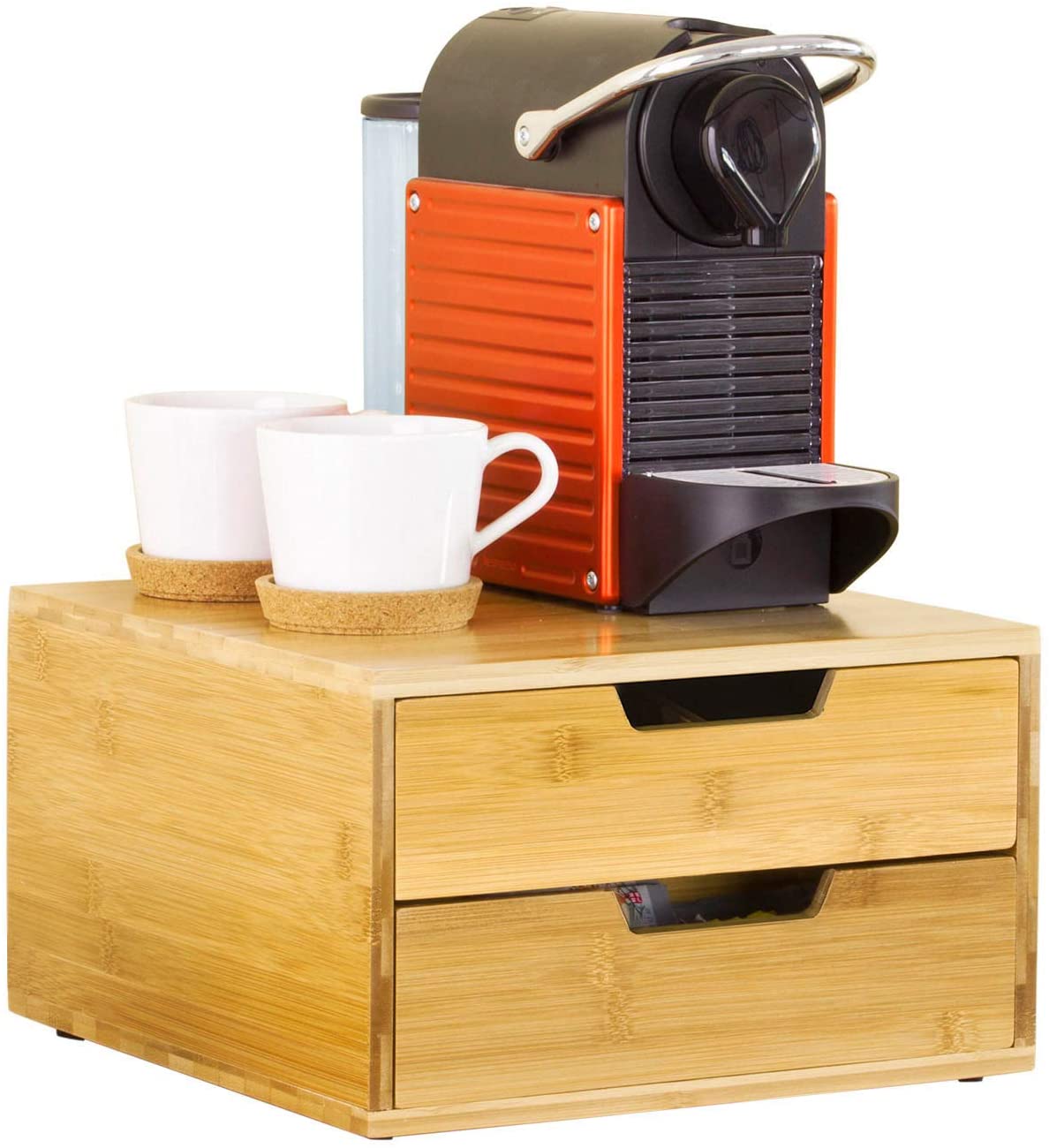 SoBuy FRG82-N Coffee Capsule Box Capsule Dispenser Storage Box Drawer Box Desk Organiser W 30 x 18 x 31 cm