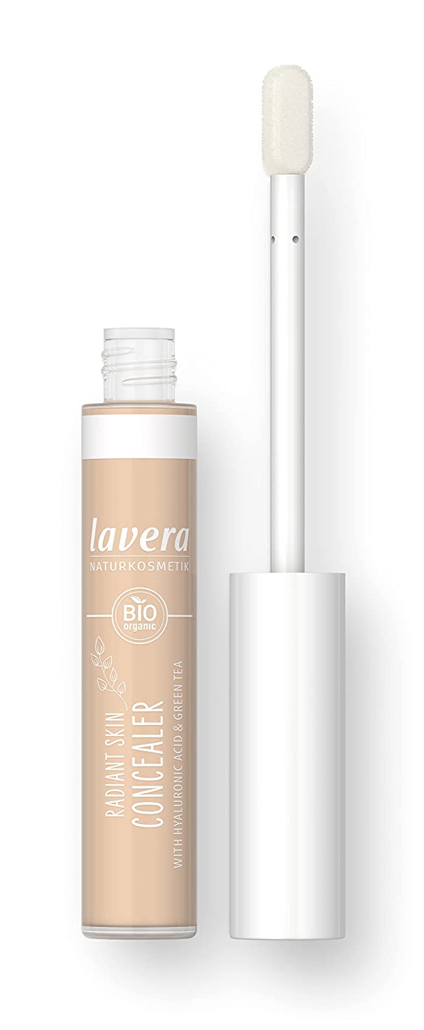 lavera Radiant Skin Concealer - Light 02 - Cover of Dark Circles and Impurities - Up to 8 Hours Hold - Moisturising - Vegan - Natural Cosmetics (1 x 5.5 ml)