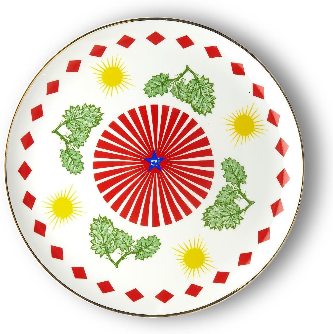 BITOSSI Home Bel Paese by Sam Baron Leaves Portrait Plate