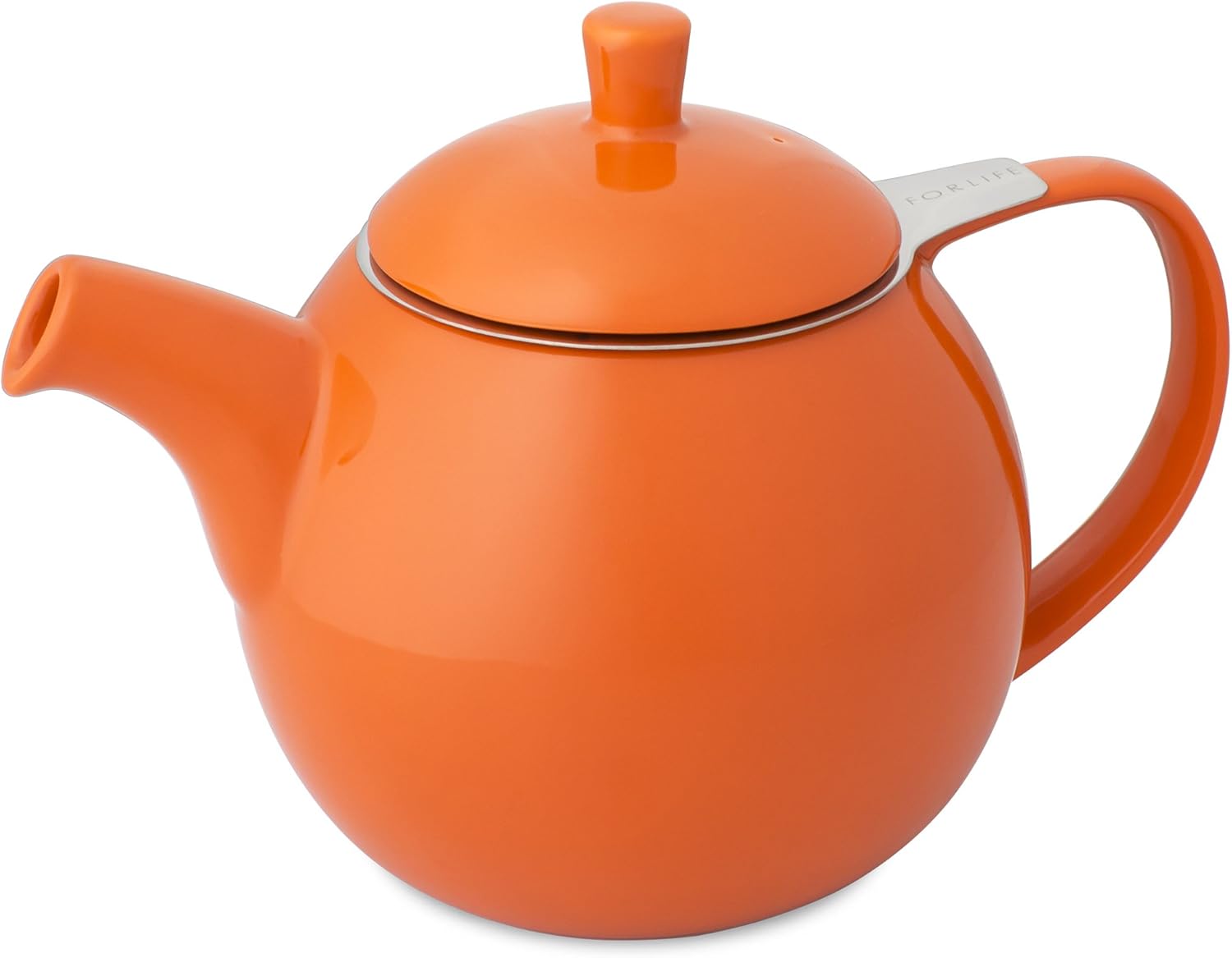 For Life Curve Teapot Carrot 0.70l Kitchen Cookware and Serveware