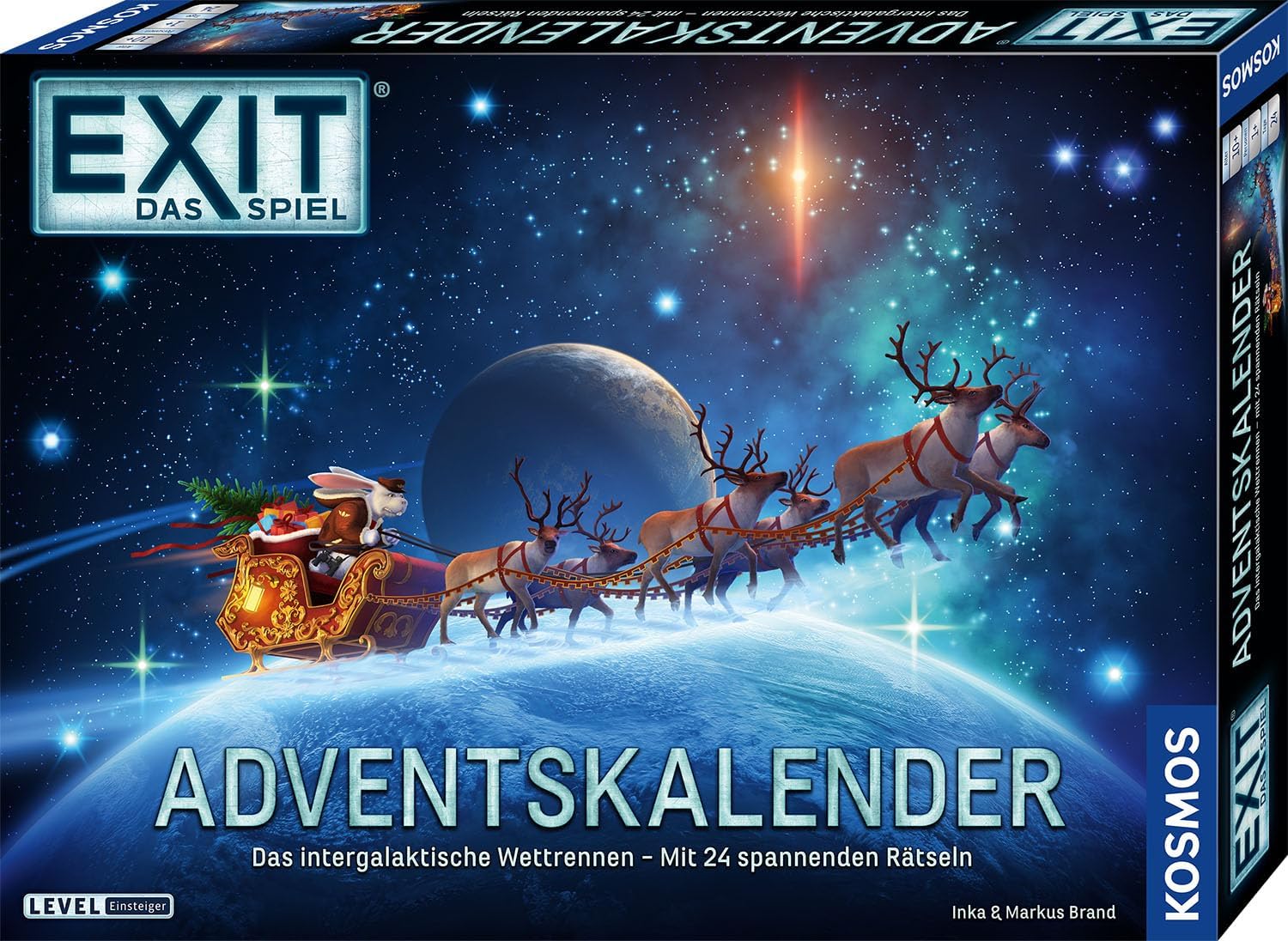 KOSMOS 684488 EXIT - The Game - Advent Calendar 2024: The Intergalactic Race with 24 Exciting Puzzles from 10 Years, Escape Room Game Before Christmas