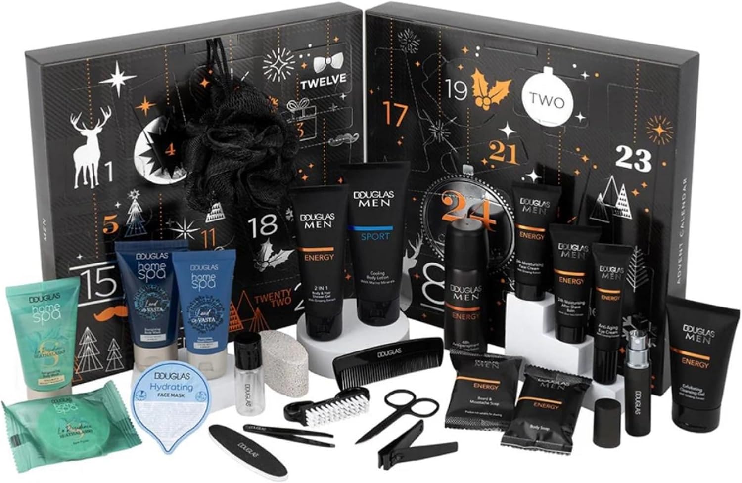 Jung Douglas Advent Calendar 2023 Men \ 's Beauty - Exclusive Edition - 24 Care Cosmetics Advent Calendar for Men, Christmas Calendar Value 140 € Men
