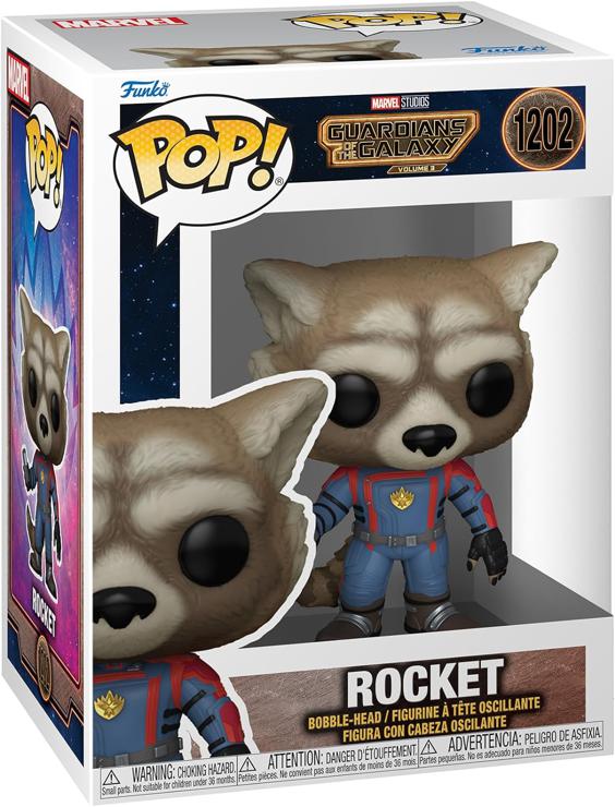 Funko Pop! Vinyl: Marvel - Guardians of The Galaxy 3 - Rocket Raccoon - Vinyl Collectible Figure - Gift Idea - Official Merchandise - Toys For Children and Adults - Movies Fans