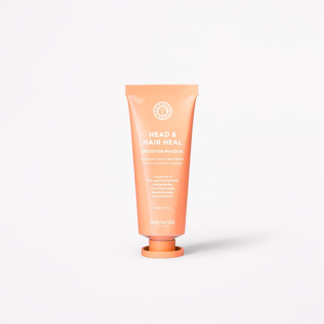 Maria Nila Hair Mask Booster Masque Head & Heal, Hair Treatment for Dry, Itchy Scalp & Anti Dandruff, Intensive Mask with Aloe Vera, 50 ml, ‎dry