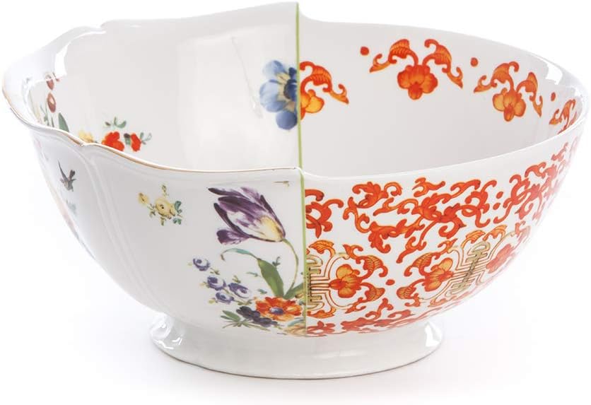 SELETTI Salad Bowl in Porcelain ø cm.27 H.12 hybrid-ersilia