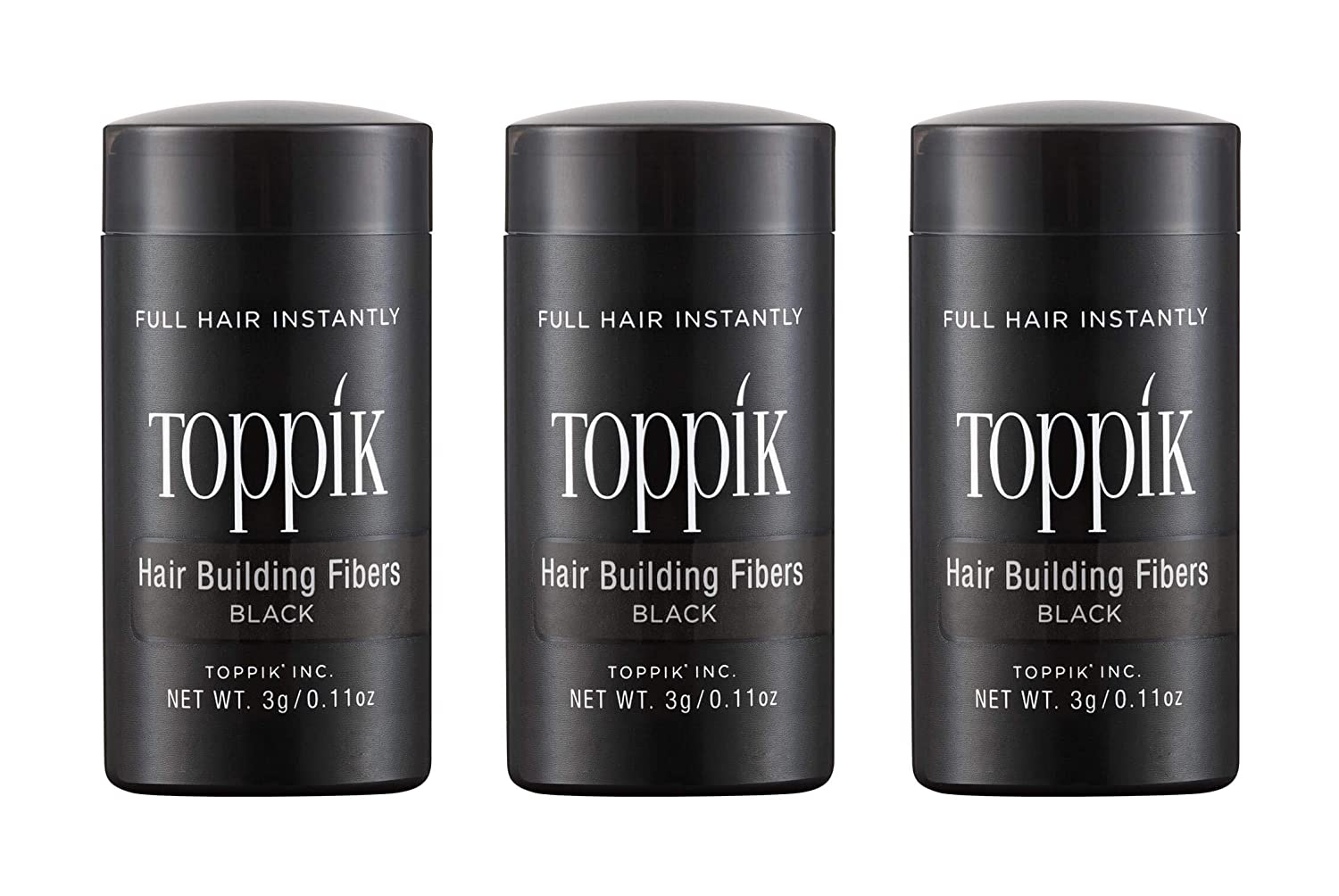Toppik 3g Hair Thickening Fibres Set of 3 (Black), ‎schwarz