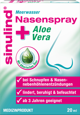Sinulind sea water nasal spray aloe vera, 20 ml