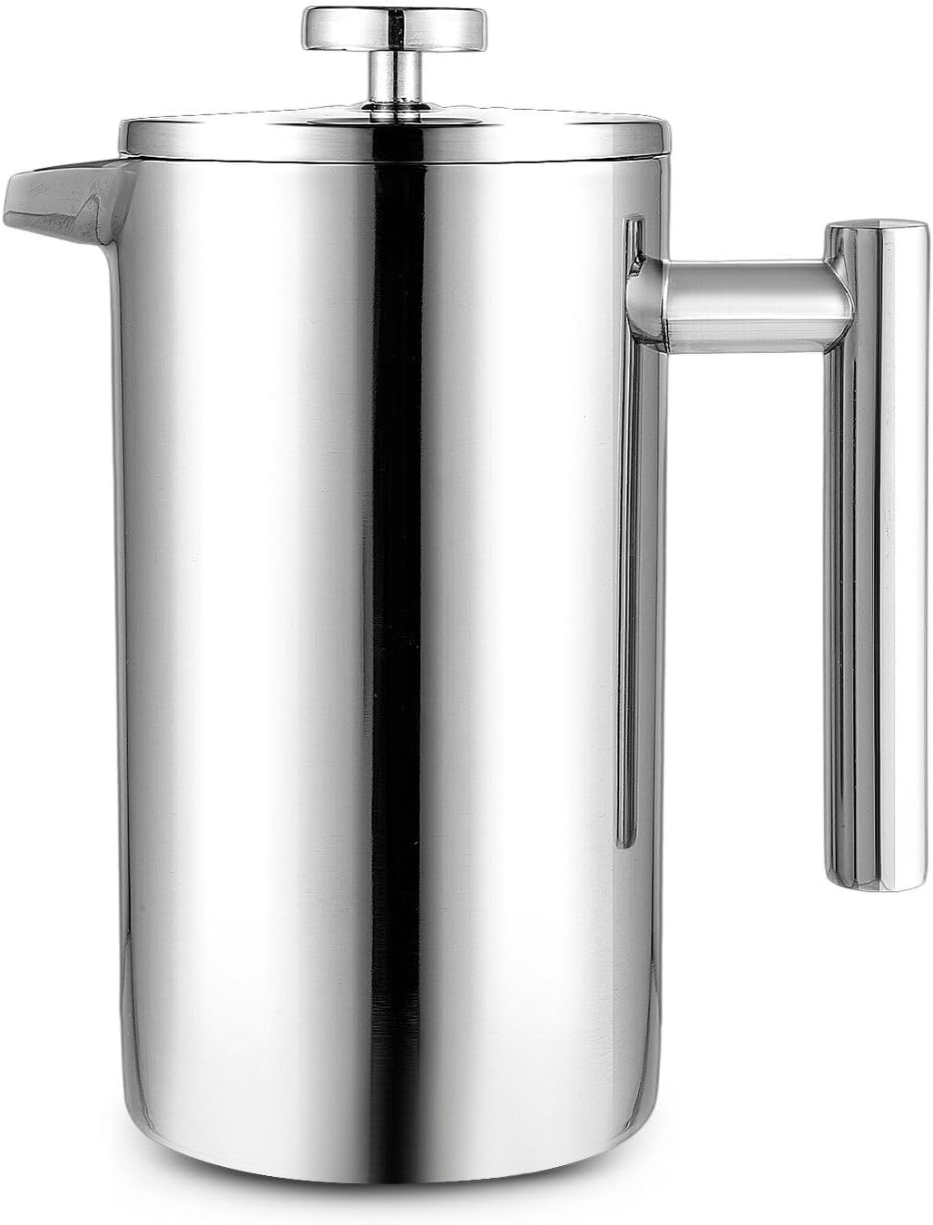 Trintion Store Trintion French Press Stainless Steel Coffee Maker 1 Liter - Double-Walled Thermal Coffee Press for Filter Coffee Also Suitable as Coffee Maker for Camping