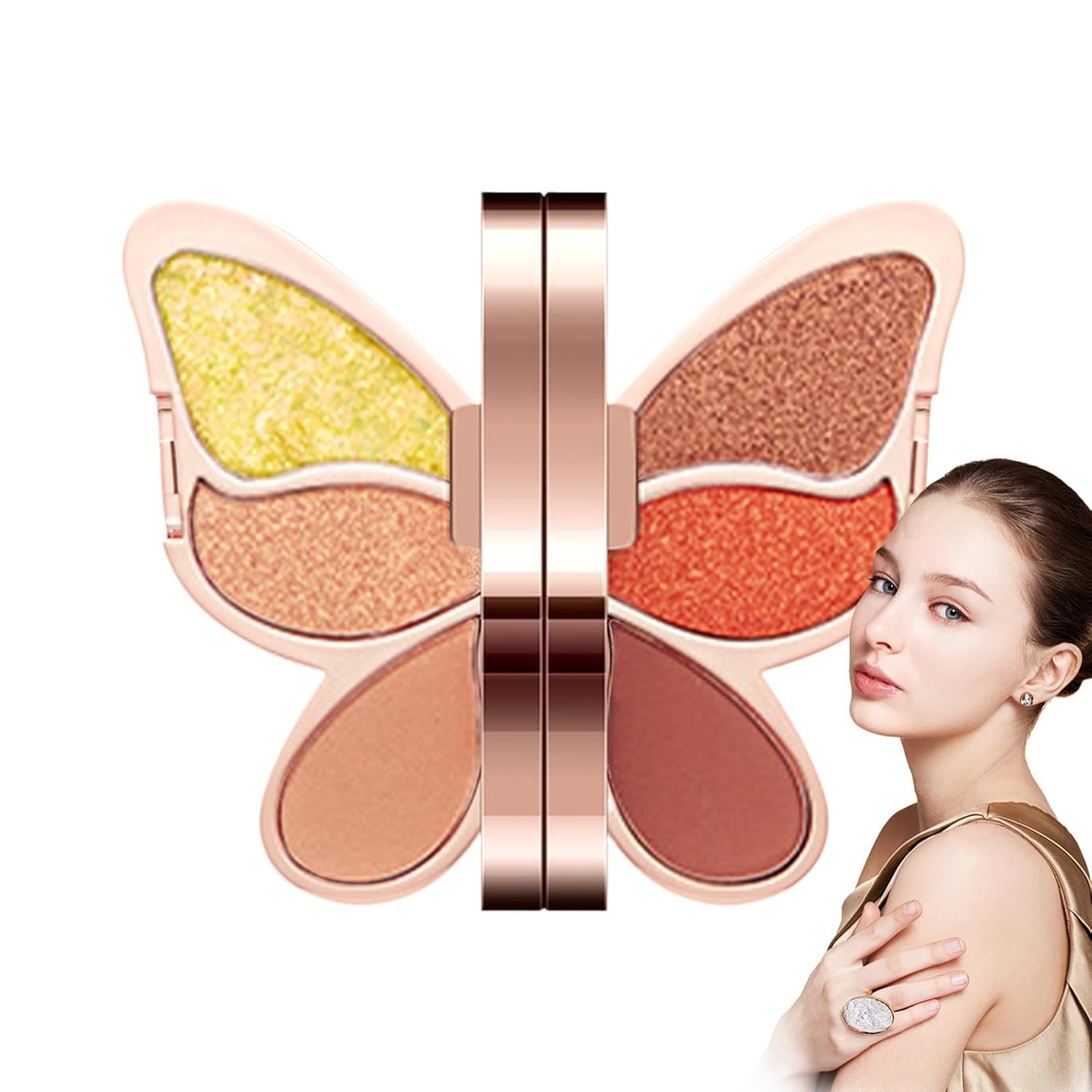 Generic Makeup Eyeshadow Palette - Unique 6 Color Makeup Eyeshadow Palettes - Waterproof Eyeshadow Shimmer Makeup Glitter Highly Pigmented Colorful Eye Cosmetics for Women and Girls