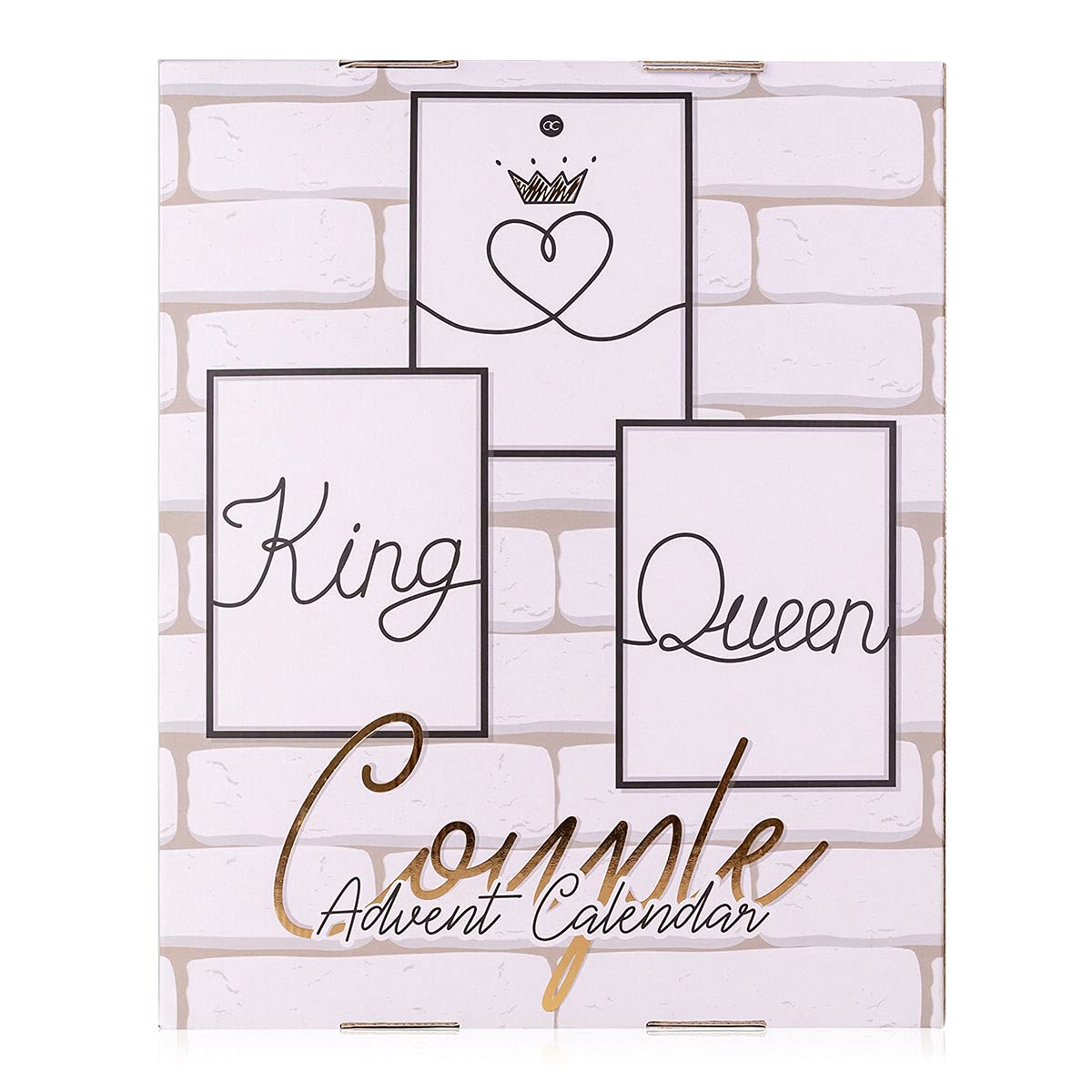 accentra Beauty Advent Calendar King & Queen for Couples with 24 Bath, Body Care & Accessories Products for a Varied and Pampering Advent Season