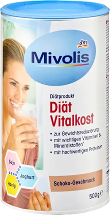 Mivolis Diet shake, vital food, chocolate flavor, 500 g