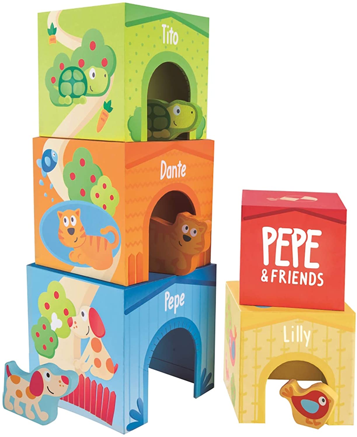 Hape International Hape E0451 Pepe And Friends Stacking Toy