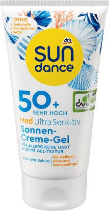 SUNDANCE Sun Cream-Gel MED Ultra Sensitive SPF 50+, 150 ml