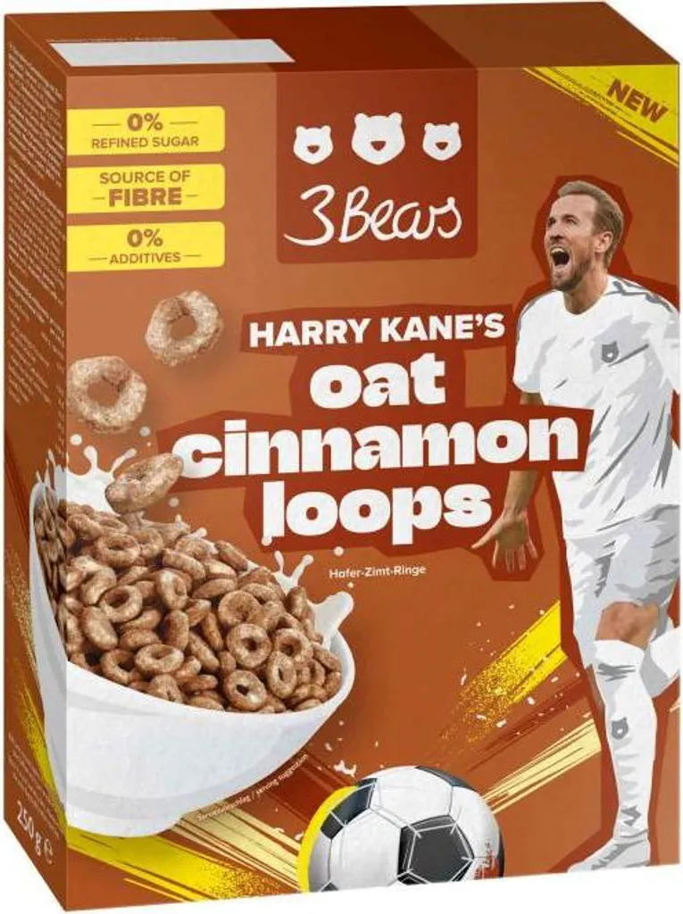 3Bears Harry Kanes Oat Cinnamon Loops 250g
