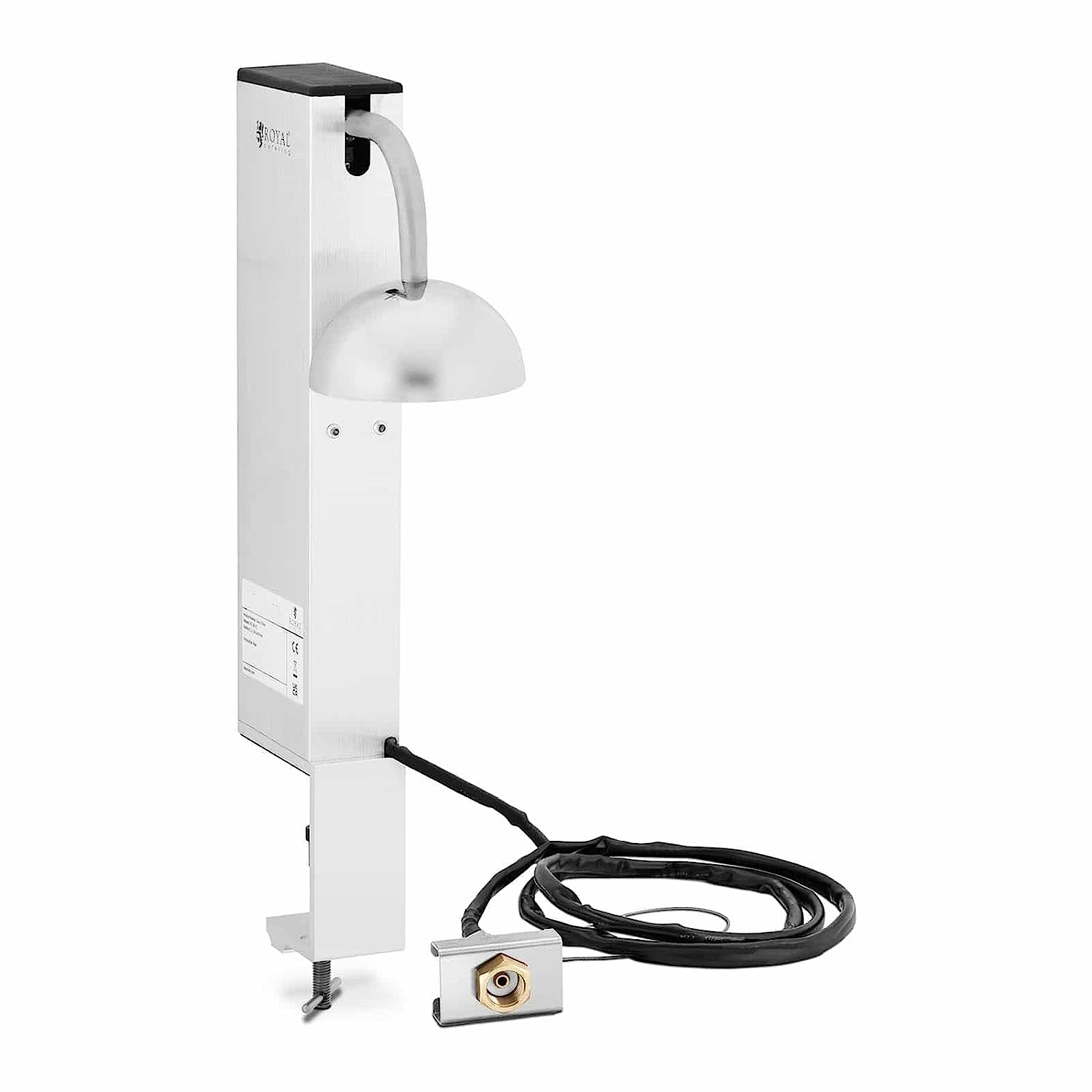 Royal Catering RC-DR-01 Glass Icer with LED Diameter 0-24 cm Glass Frosted Glass Ice