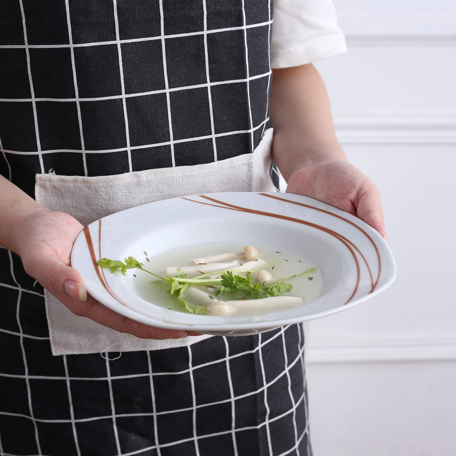 Veweet Bonnie Series Porcelain Dinner Set, 60 Pieces for 12 People