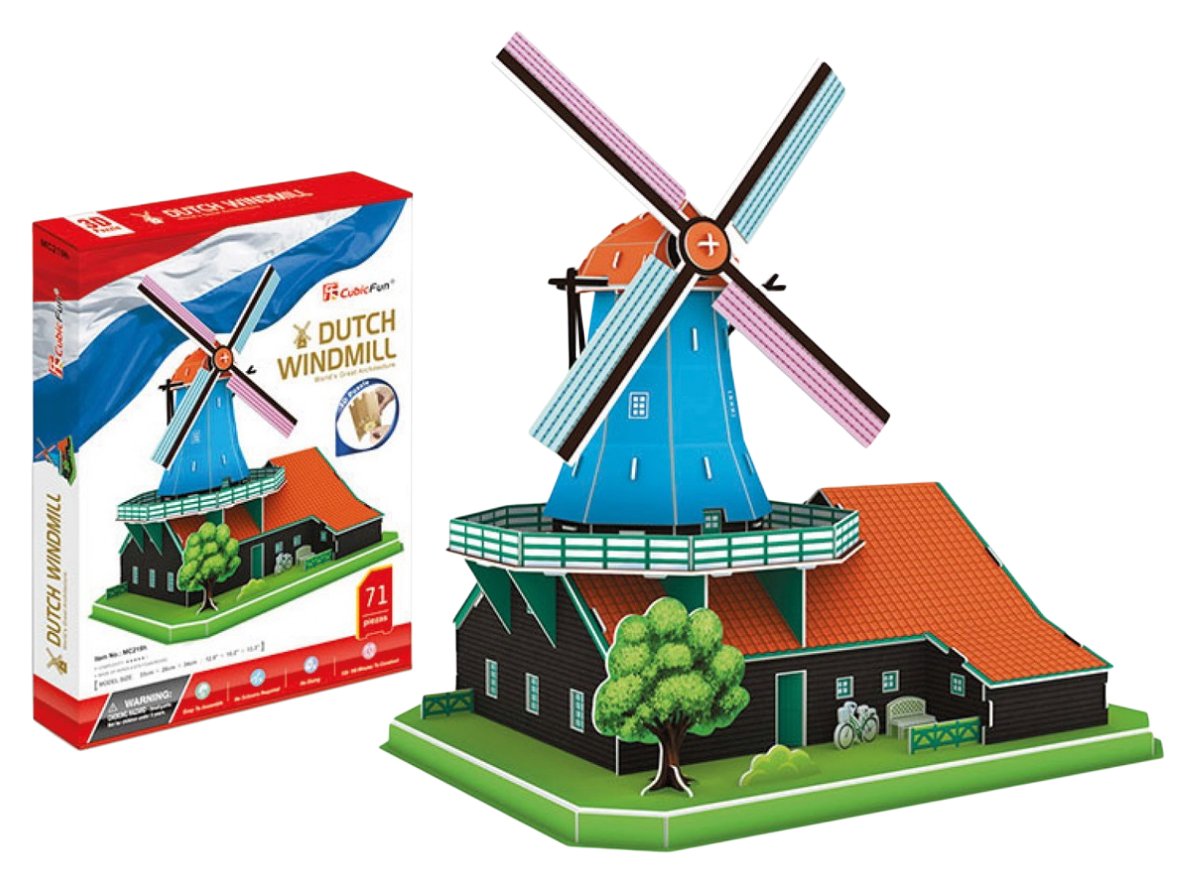 CubicFun 3D Puzzle Hollandse Molen – Va