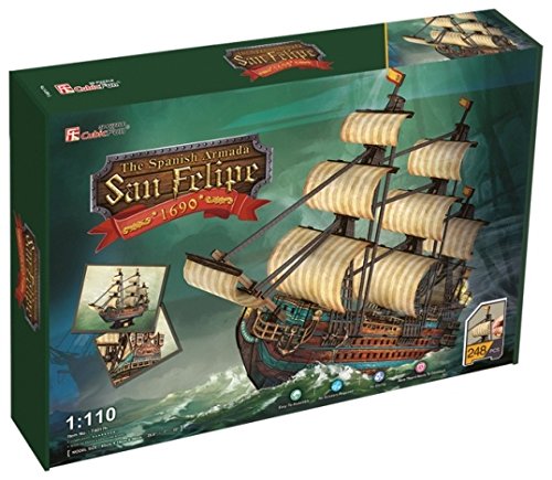 CubicFun 3D Puzzle - The Spanish Armada-San Felipe - Difficulty : 8/8