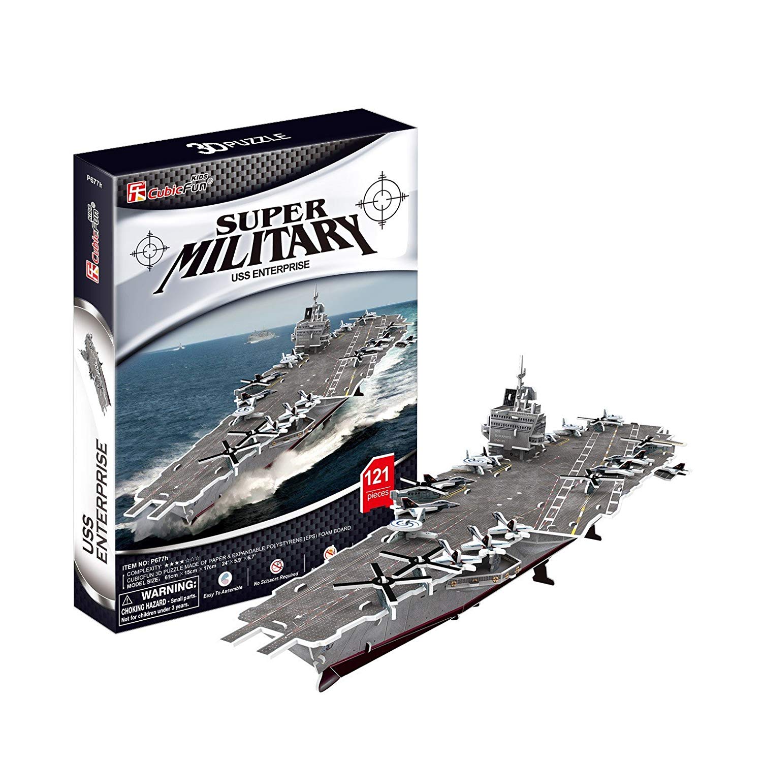 CubicFun 3D Puzzle – Uss Enterprise (Difficulty: 4/6)