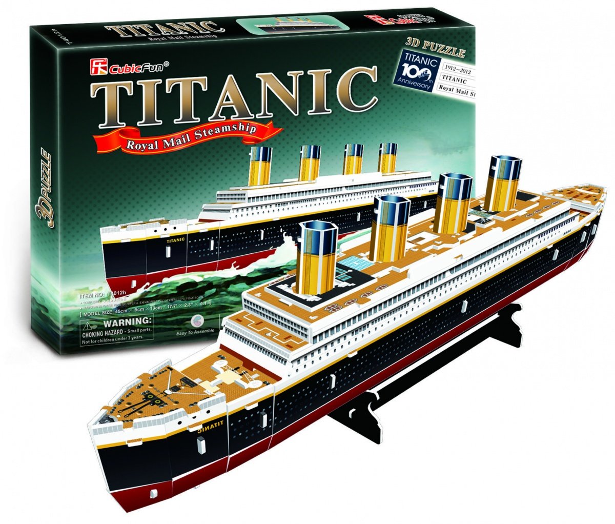CubicFun 3D Titanic Jigsaw Puzzle Cubic Fun 35 Pcs