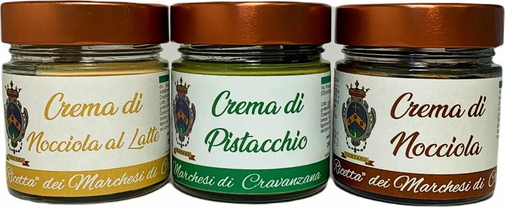 Win2Win Tech 3-pack hazelnut spread, milk hazelnut spread, and pistachios “old Marquise recipe” – 3x200g, 3x300g