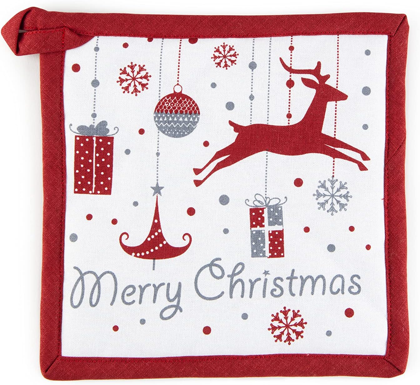 Excélsa Excelsa Merry Christmas Kitchen Pot Holder 20 x 20 cm Cotton and Polyester (65431)