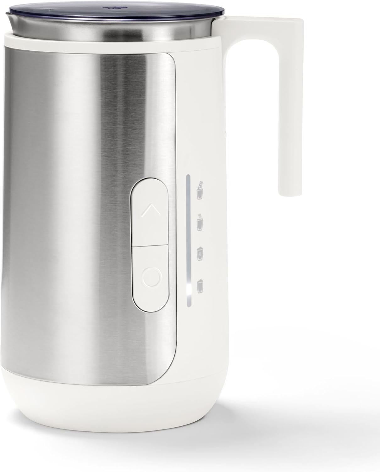 Tchibo Store Tchibo Induction Milk Frother, Program Selection for Warm & Cold Milk Foam, Suitable for Milk Alternatives, Cocoa Function, Mixing Container Dishwasher Safe, Stainless Steel Housing Rustproof, White