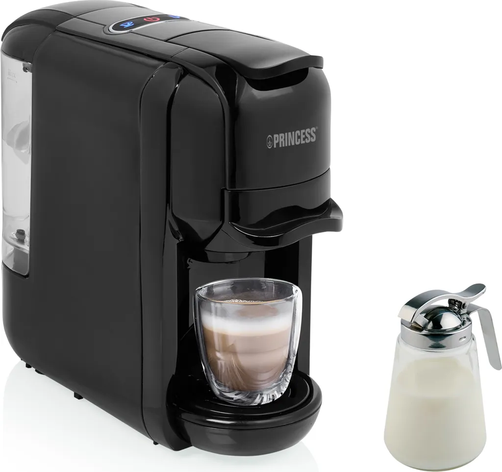 Setpoint 3-in-1 multi-capsule coffee machine for capsules & pods with milk jug, 1450W, 19 bar