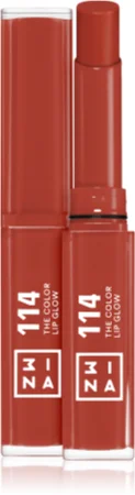 3INA The Color Lip Glow hydrating lipstick with shine Farbton 114 - Rich, teracotta brown 1,6 g