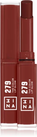 3INA The Color Lip Glow hydrating lipstick with shine Farbton 279 - True, brown red 1,6 g