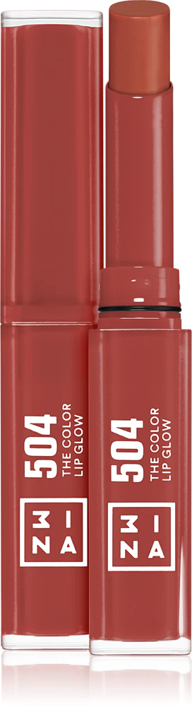 3INA The Color Lip Glow hydrating lipstick with shine Farbton 504 - Medium, nude taupe 1,6 g