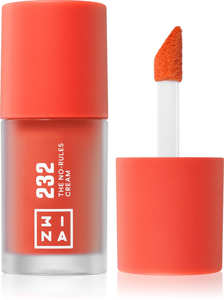3INA The No-Rules Cream multifunctional make-up for eyes, lips and face Farbton 232 - Bright, coral red 8 ml