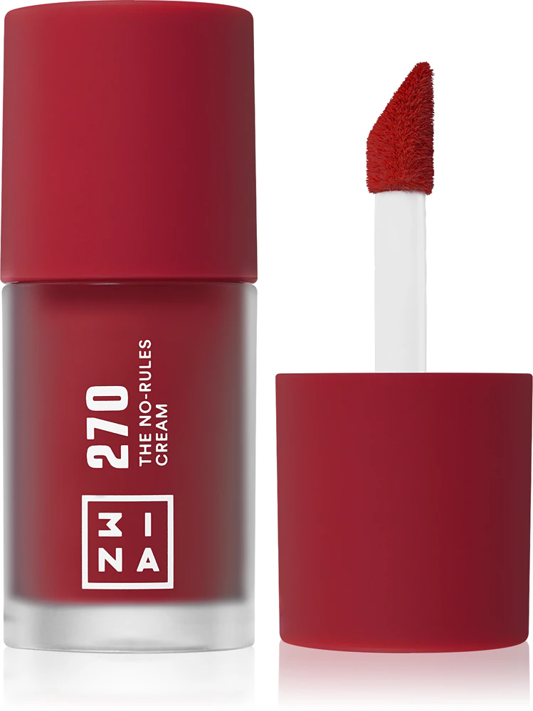 3INA The No-Rules Cream multifunctional make-up for eyes, lips and face Farbton 270 - Deep, wine red 8 ml