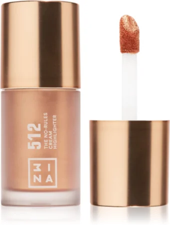 3INA The No-Rules Cream multifunctional make-up for eyes, lips and face Farbton Highlighter 512 - Soft, pearly gold 8 ml