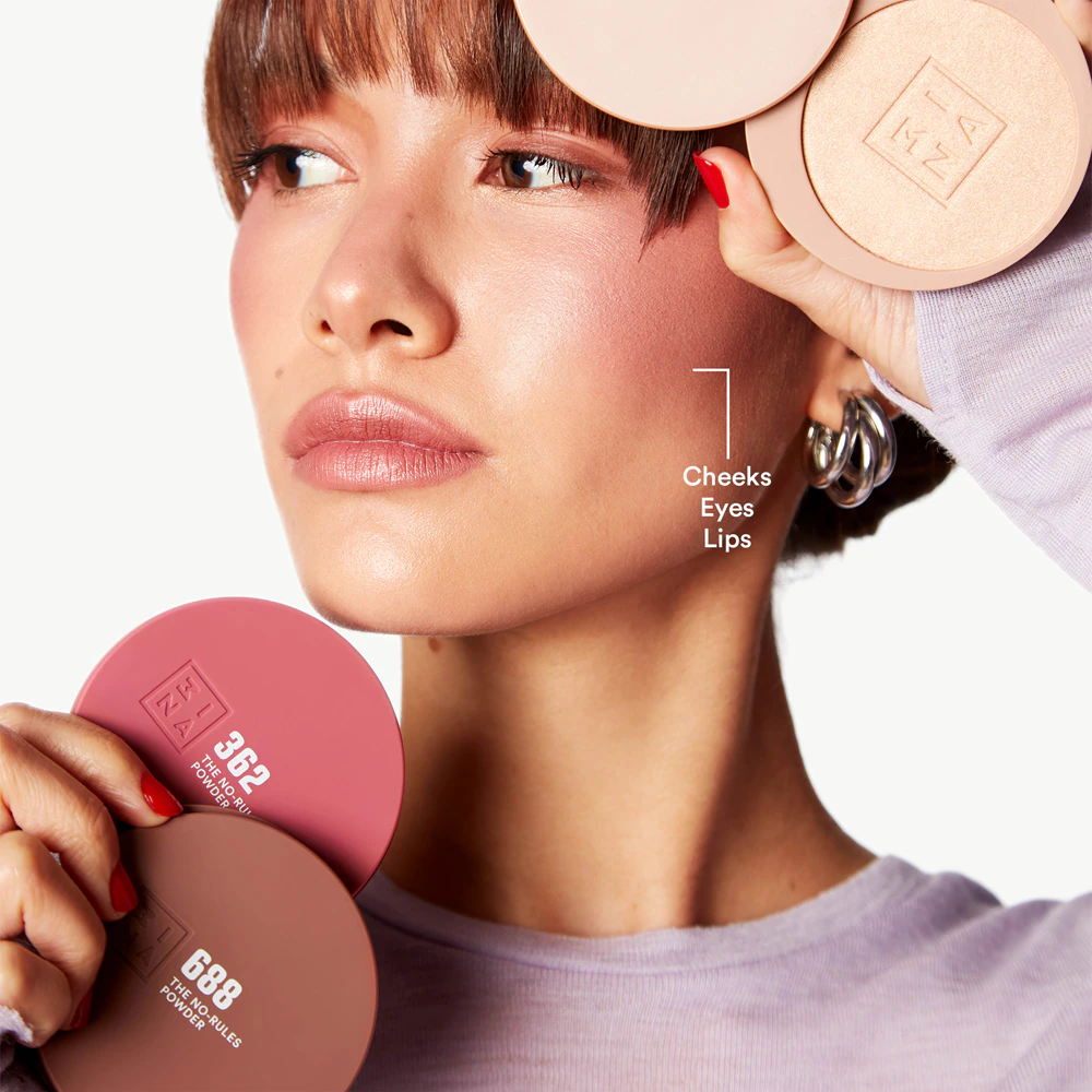 3INA The No-Rules Powder multifunctional makeup for eyes, lips and face